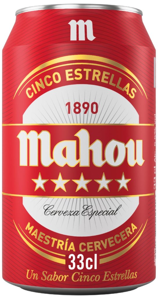 LATA CERVEZA MAHOU 5 ESTRELLAS LATA (1x24PZS)