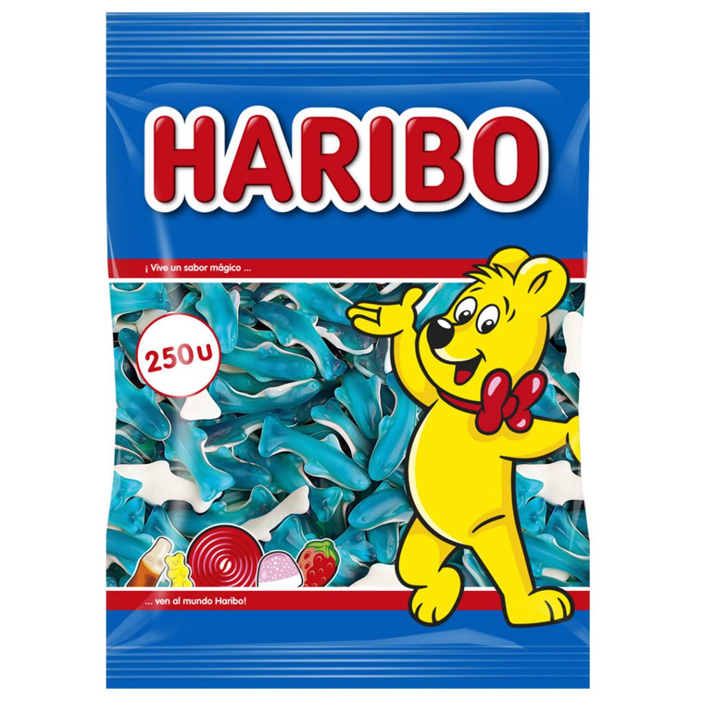 HARIBO 250 DELFINES AZULES 6x250 PZS