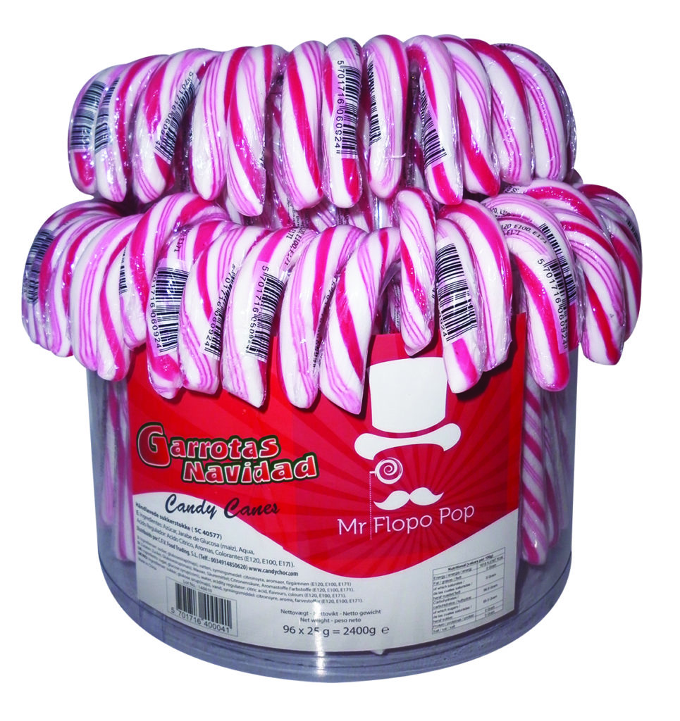 GARROTA 14GMS CANDY CANE (2x72PZS)