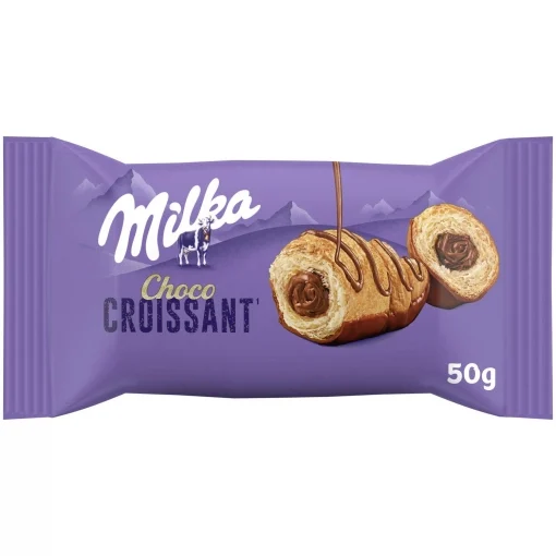2457. MILKA CROISSANT RELLENO CHOCOLATE 1X8PZ