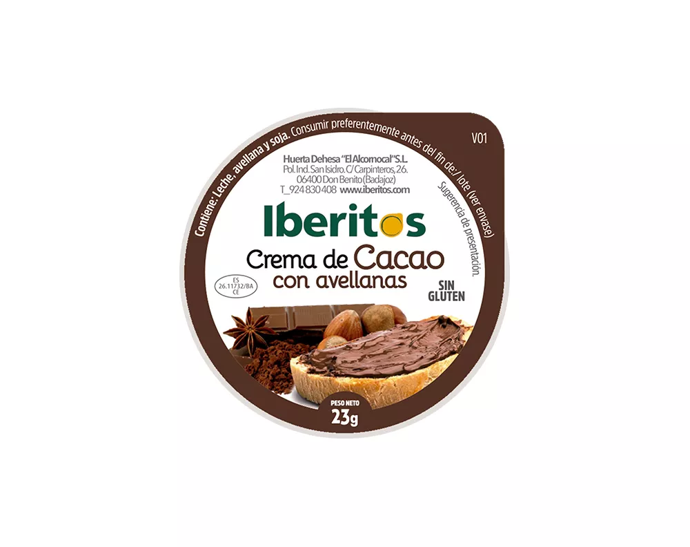 2427. IBERITOS CREMA CACAO 27GM 23GM 1X45PZ