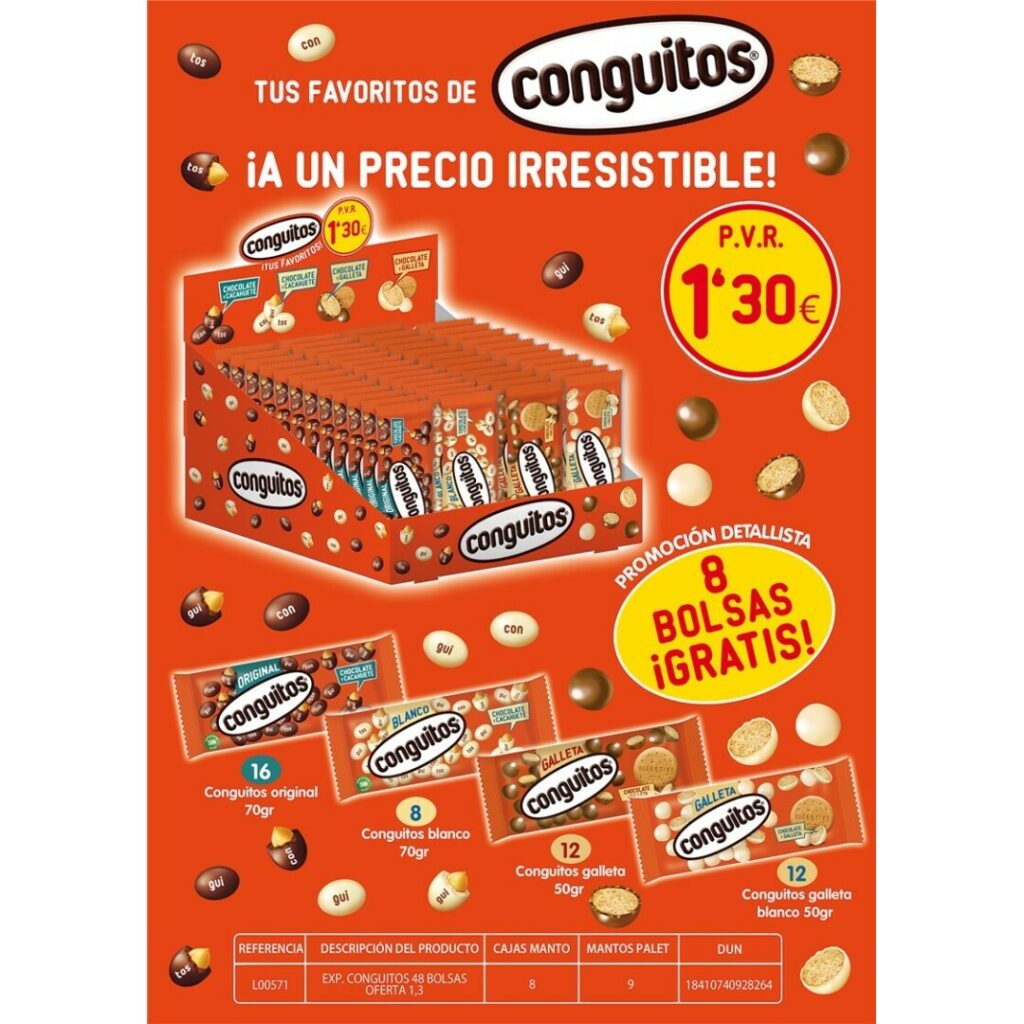 2488. LOTE CONGUITOS PVP 1,30€