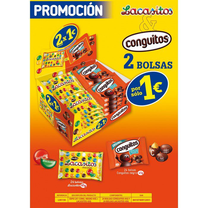 2489. LOTE LACASITOS+CONGUITOS PVP 1€