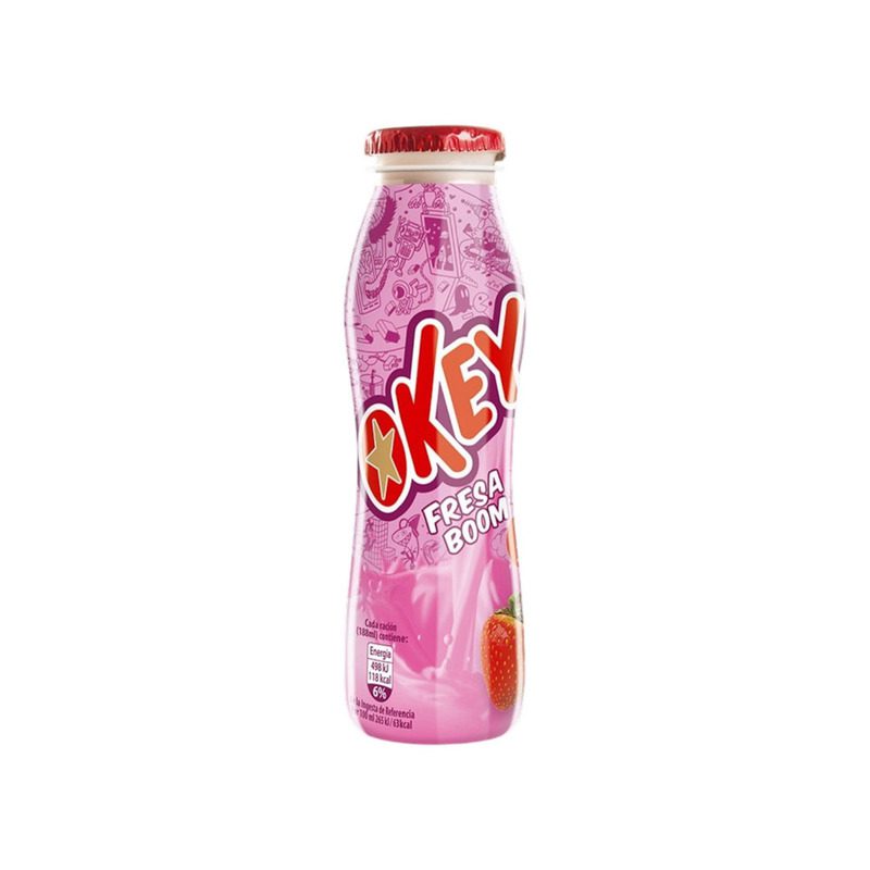 2553. OKEY FRESA PEQUEÑO 188ML 18PZ